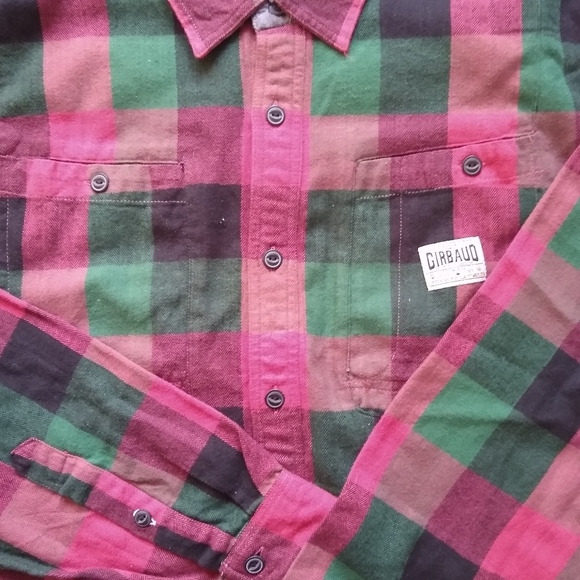 Marithe Girbaud Francois NWT Buffalo Check Flannel - Picture 11 of 13